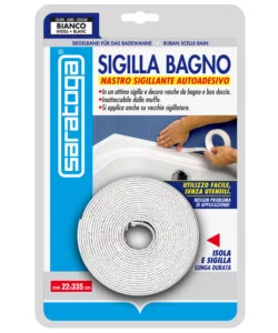 NASTRO SIGILLANTE AUTOADESIVO PER BAGNI.